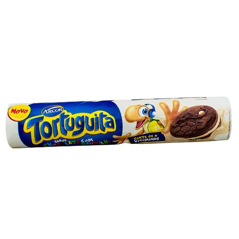 BISCOITO TORTUGUITA CHOCOLATE BAUNILHA 130G | Supermercados Lico | Loji